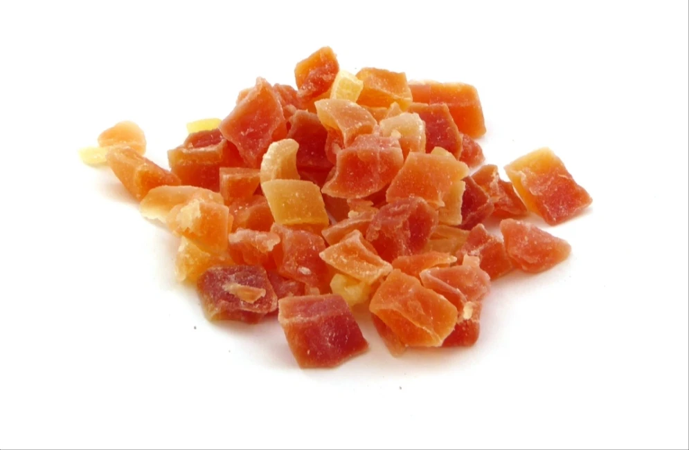 Gedroogde Papayablokjes 1 Gedroogde Papayablokjes