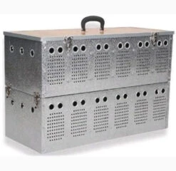 Aluminium Duivenmand 12 Dieren - Natural