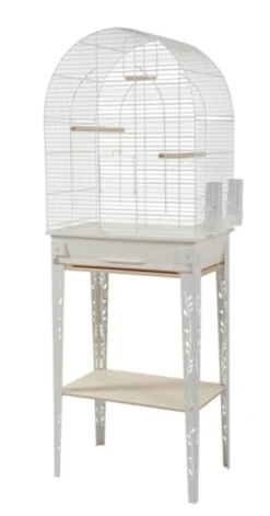 Zolux Vogel Kooi / Cage Patio Met Standaard Wit - 53x33x144cm
