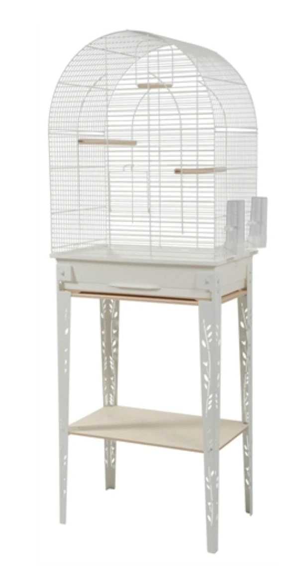 Zolux Vogel Kooi / Cage Patio Met Standaard Wit - 53x33x144cm 1 Zolux Vogel Kooi / Cage Patio Met Standaard Wit - 53x33x144cm