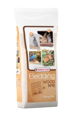 Versele-Laga Wood Beddengoed N ° 6 - 60l 15kg - Hygiënische Basis Van Gemalen Beukensnippers