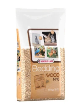 Versele-Laga Wood Beddengoed Nr. 6 - 20l 5kg - Hygiënische Basis Van Gemalen Beukensnippers