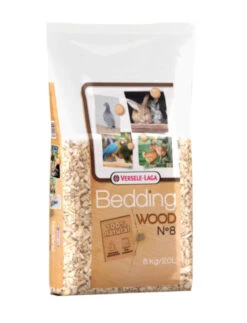 Versele-Laga Wood Beddengoed 8mm - 5kg - Hygiënische Basis Van Gemalen Beukensnippers