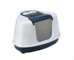 AniOne Kattenbak Flip Corner M Donkerblauw