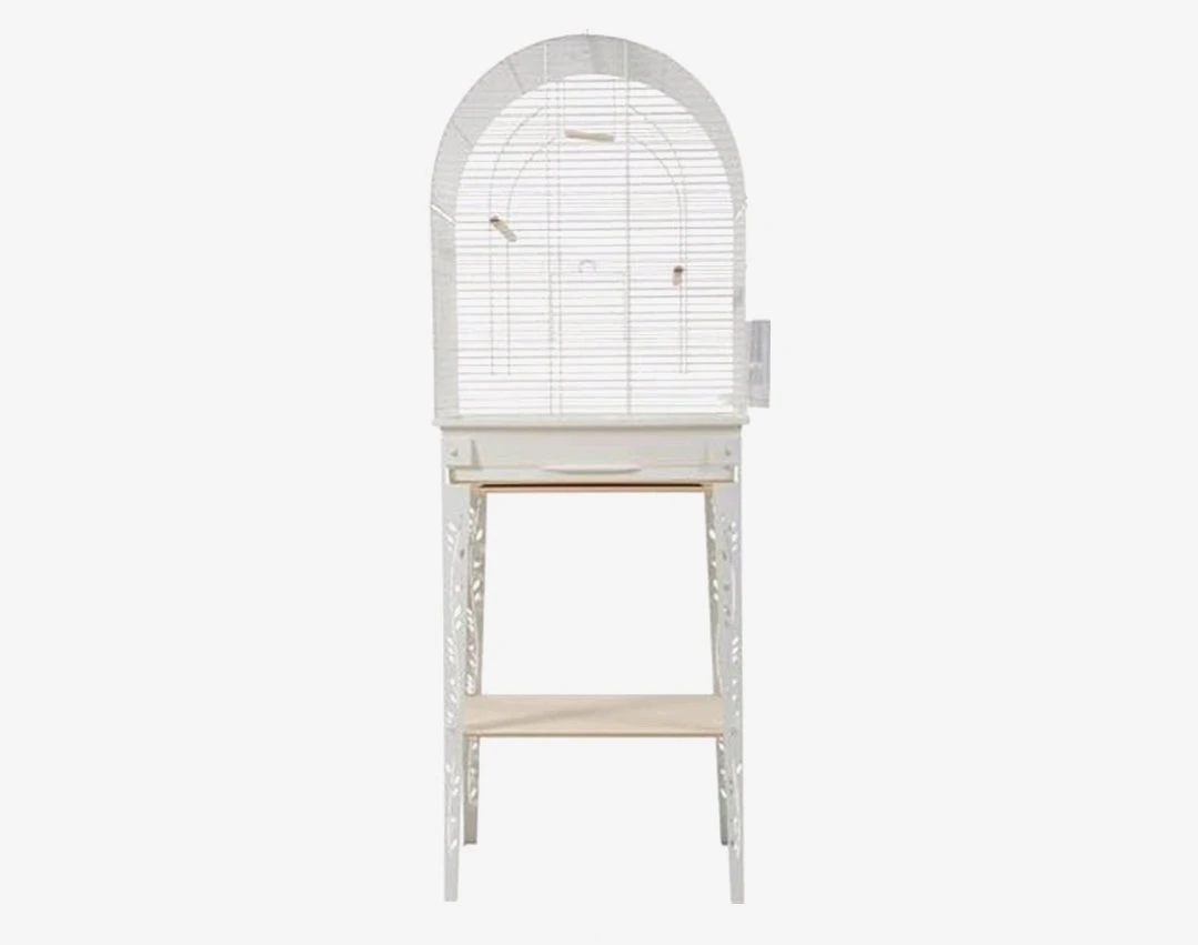 Zolux Vogel Kooi / Cage Patio Met Standaard Wit - 53x33x144cm 2 Zolux Vogel Kooi / Cage Patio Met Standaard Wit - 53x33x144cm - Afbeelding 2