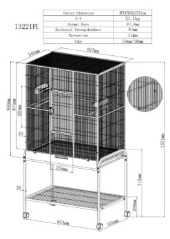 Kamer Volière Beige 86 X 54 X 157 Op Wielen 5 Kamer Volière Beige 86 X 54 X 157 Op Wielen -Birdshop Christina Screenshot 20211204 140904 Google PDF Viewer