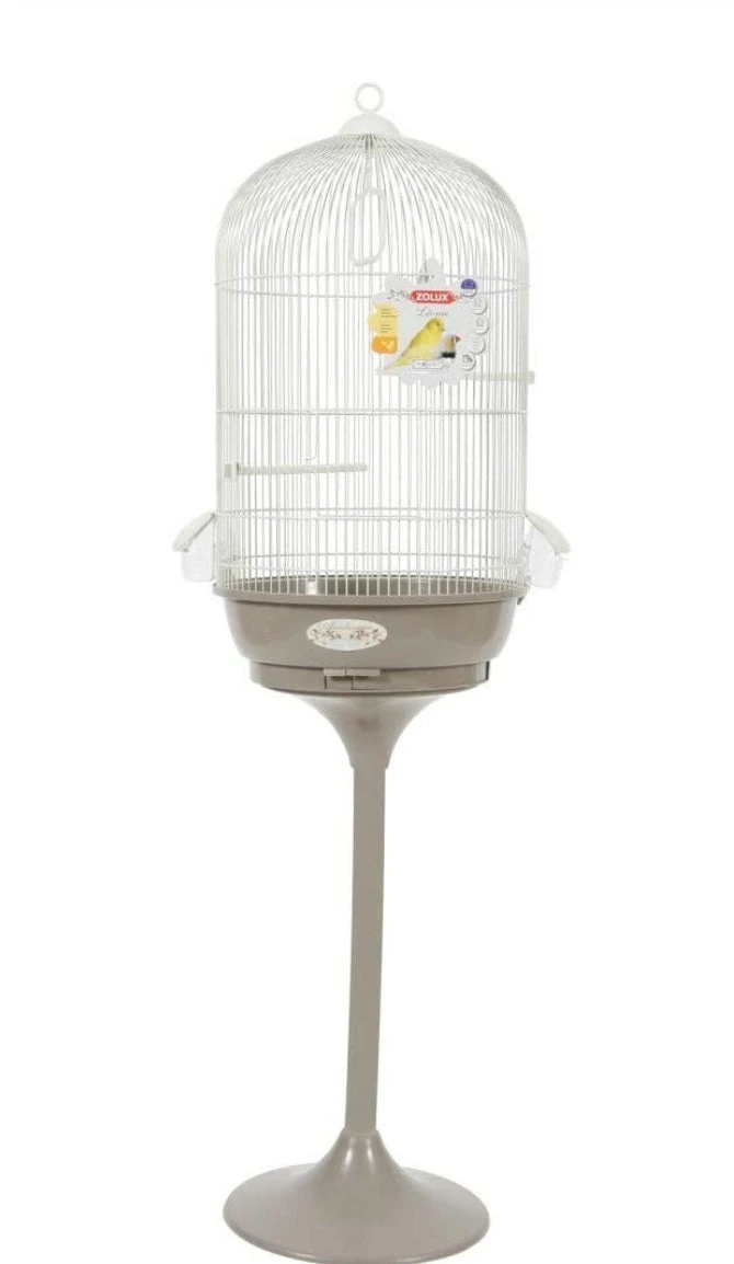 CAGE ARABESQUE LÉONIE 50 OP VOET. MOL. AFMETINGEN: Ø 49,5 CM X 140 CM. VOOR VOGELS. 6 CAGE ARABESQUE LÉONIE 50 OP VOET. MOL. AFMETINGEN: Ø 49,5 CM X 140 CM. VOOR VOGELS. - Afbeelding 6