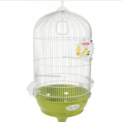 CAGE ARABESQUE LÉONIE 50 OP VOET. MOL. AFMETINGEN: Ø 49,5 CM X 140 CM. VOOR VOGELS.