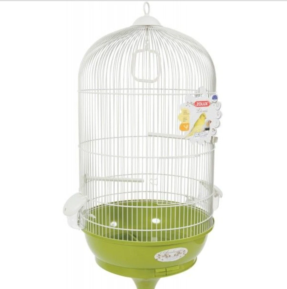 CAGE ARABESQUE LÉONIE 50 OP VOET. MOL. AFMETINGEN: Ø 49,5 CM X 140 CM. VOOR VOGELS. 1 CAGE ARABESQUE LÉONIE 50 OP VOET. MOL. AFMETINGEN: Ø 49,5 CM X 140 CM. VOOR VOGELS.