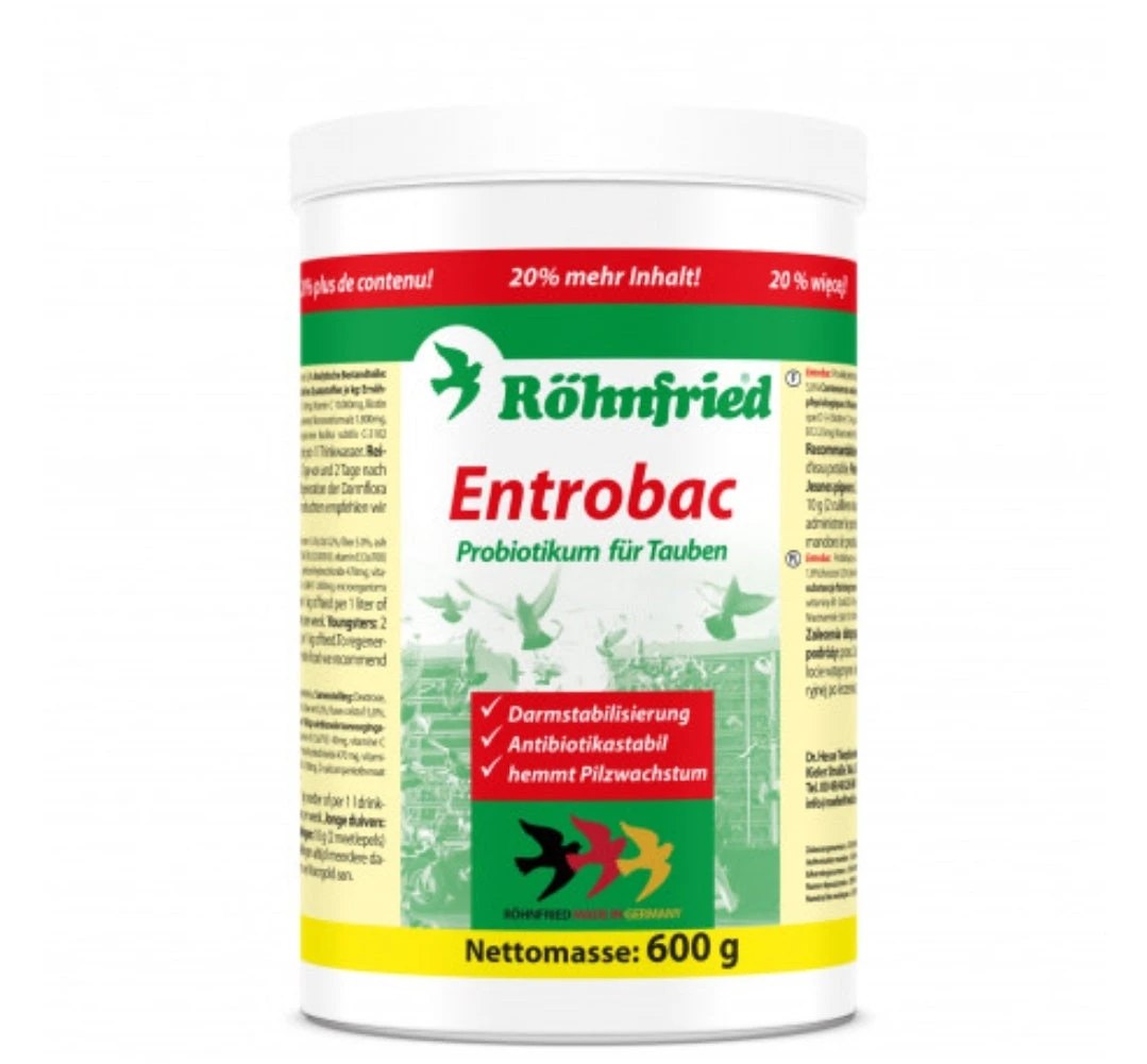 Entrobac 600 Gram ( Darmflora, Pre- En Probiotica ) - Röhnfried(Entrobac 600 Gr) 2 Entrobac 600 Gram ( Darmflora, Pre- En Probiotica ) - Röhnfried(Entrobac 600 Gr) - Afbeelding 2