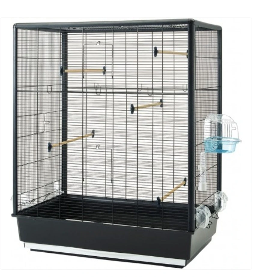 Vogelkooi Primo 60 Zwart 80x50x115cm 2 Vogelkooi Primo 60 Zwart 80x50x115cm - Afbeelding 2