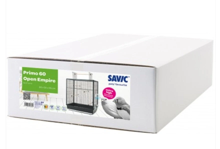 Vogelkooi Primo 60 Zwart 80x50x115cm 3 Vogelkooi Primo 60 Zwart 80x50x115cm - Afbeelding 3