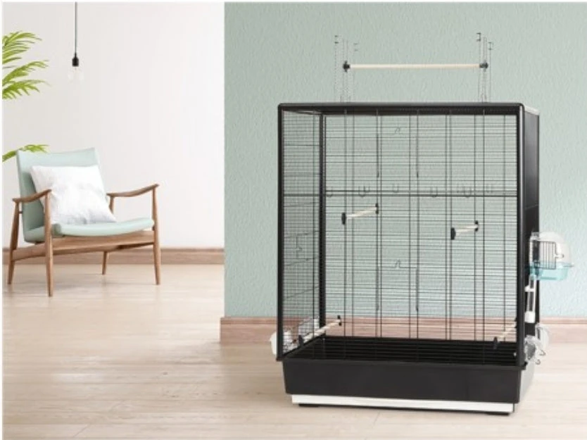 Vogelkooi Primo 60 Zwart 80x50x115cm 4 Vogelkooi Primo 60 Zwart 80x50x115cm - Afbeelding 4