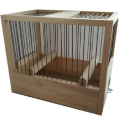 Houten Zang Kooi 21x24x16cm