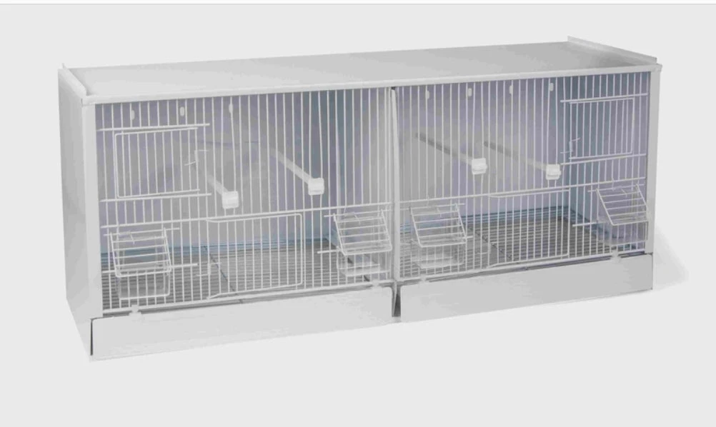 Kweekkooi Metaal Benelux 80cm ( Witte Epoxy Materiaal + Stapelbaar ) 2 Kweekkooi Metaal Benelux 80cm ( Witte Epoxy Materiaal + Stapelbaar ) - Afbeelding 2