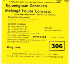 Gebroken Kippengraan 25kg