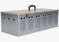 Aluminium Duivenmand 2 Dieren - Natural