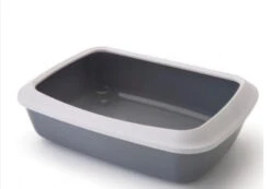 Iriz Kattenbak Met Rand Grijs 50cm