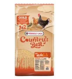 Country's Best GOLD 1 & 2 Mash 5kg - Maaltijd Voor Kuikens Vanaf De Eerste Dag Tot Het Leggen Van Het 1e Ei