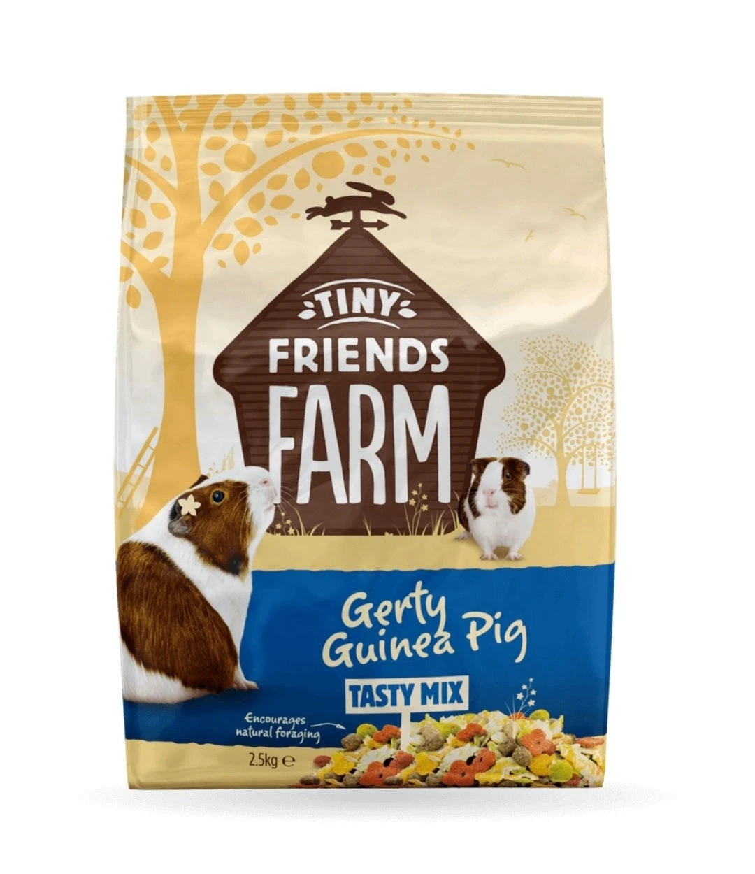 Supreme Tiny Friends Farm Gerty Guinea Pig Tasty Mix - Caviavoer - 2.5 Kg 1 Supreme Tiny Friends Farm Gerty Guinea Pig Tasty Mix - Caviavoer - 2.5 Kg