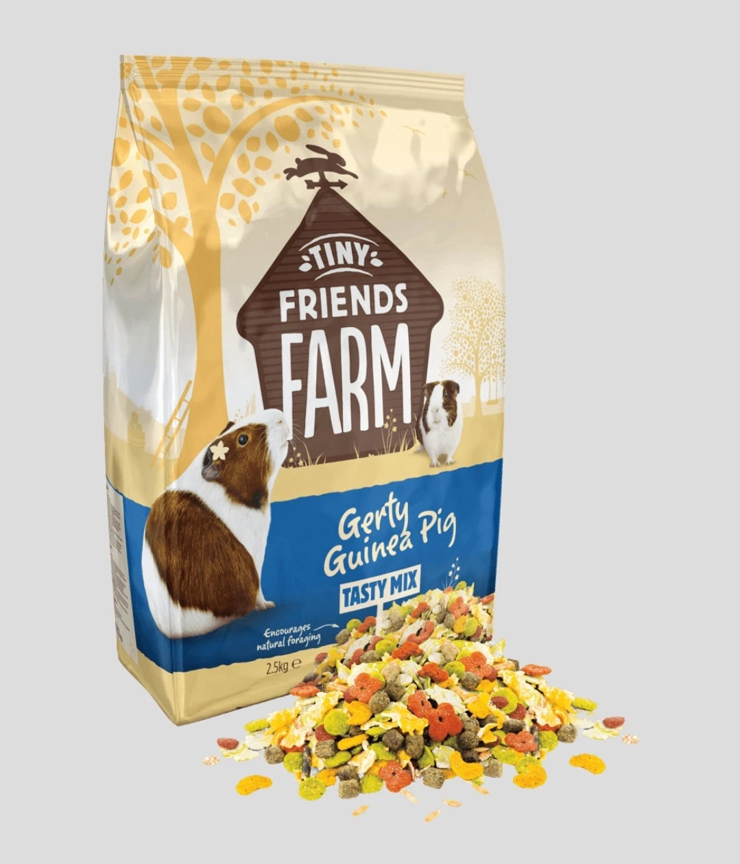 Supreme Tiny Friends Farm Gerty Guinea Pig Tasty Mix - Caviavoer - 2.5 Kg 2 Supreme Tiny Friends Farm Gerty Guinea Pig Tasty Mix - Caviavoer - 2.5 Kg - Afbeelding 2
