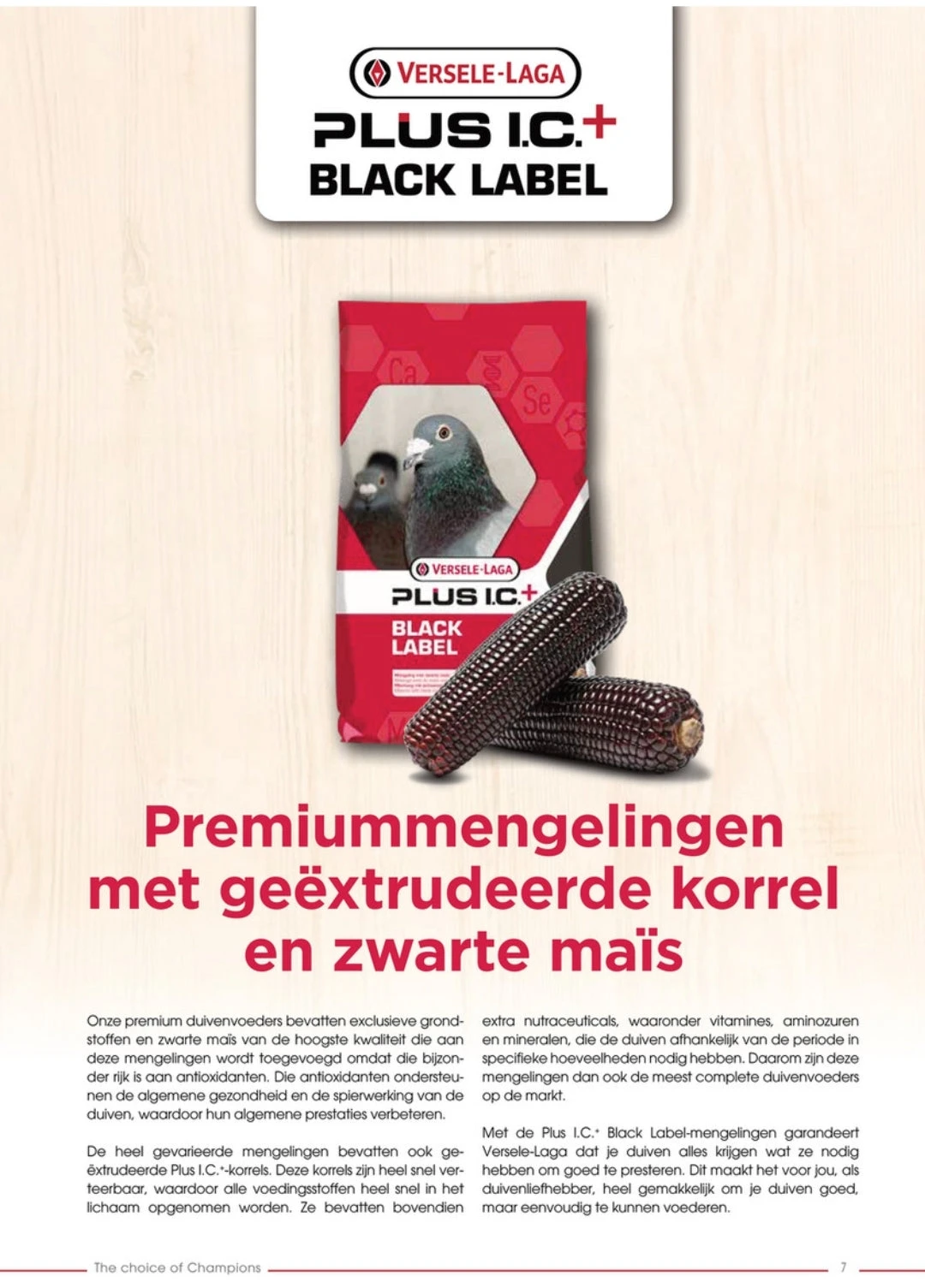 Plus I.C. Black Label Start 20kg - Versele Laga(Zwart Label Start 20kg) 2 Plus I.C. Black Label Start 20kg - Versele Laga(Zwart Label Start 20kg) - Afbeelding 2
