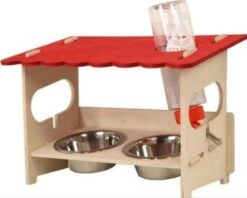Knaagdier Snackbar Met Fles & Voerbakken 31 Cm